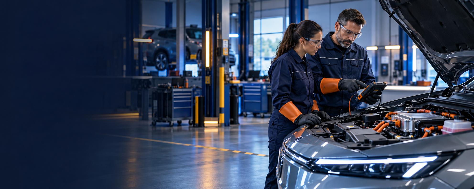 Formation en sécurité sur un véhicule électrique
